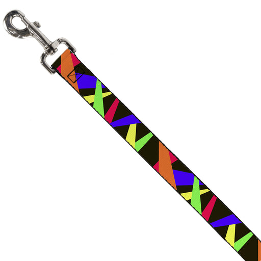 Dog Leash - Spotlight Black/Multi Neon Dog Leashes Buckle-Down   