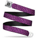 BD Wings Logo CLOSE-UP Full Color Black Silver Seatbelt Belt - Leopard Pink Fuchsia Webbing Seatbelt Belts Buckle-Down   