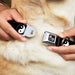 Dog Bone Seatbelt Buckle Collar - Yin Yang Symbol Black/White Seatbelt Buckle Collars Buckle-Down   