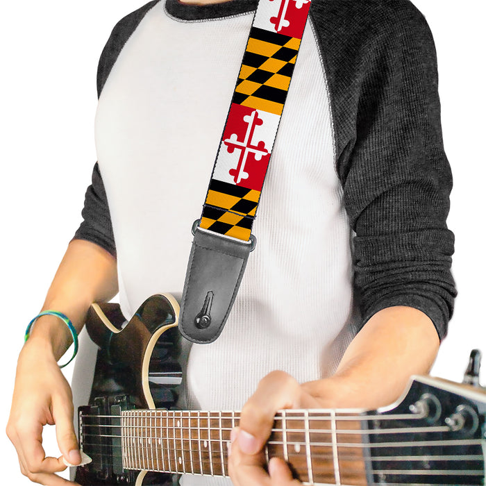 Guitar Strap - Maryland Flags Guitar Straps Buckle-Down   