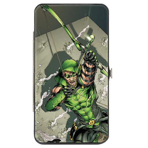 Hinged Wallet - Green Arrow Shooting Pose + Year One Cover Pose White Hinged Wallets DC Comics   