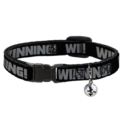 Cat Collar Breakaway - WINNING! Black Gray Breakaway Cat Collars Buckle-Down   