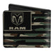 Bi-Fold Wallet - RAM Logo Americana Flag Weathered Camo Olive Black Olive Bi-Fold Wallets Ram   