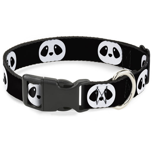 Plastic Clip Collar - Panda Face Black/White Plastic Clip Collars Buckle-Down   