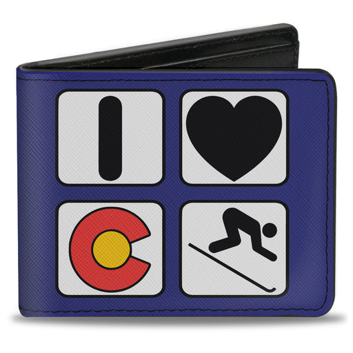 Bi-Fold Wallet - I HEART COLORADO SKIING Logos Mountain Bi-Fold Wallets Buckle-Down   