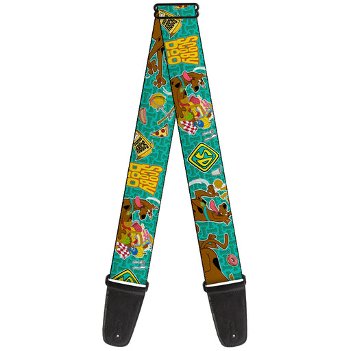 Guitar Strap - Scooby Doo & Snacks Bone Monogram Blues Guitar Straps Scooby Doo   