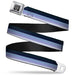 BD Wings Logo CLOSE-UP Full Color Black Silver Seatbelt Belt - Spectrum Blue Webbing Seatbelt Belts Buckle-Down   