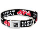 Dog Bone Seatbelt Buckle Collar - Steaks w/MEAT Text Seatbelt Buckle Collars Buckle-Down   