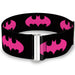 Cinch Waist Belt - Batman Signal Black Fuchsia Womens Cinch Waist Belts DC Comics   