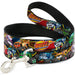 Dog Leash - BLAZE AND THE MONSTER MACHINES 6-Trucks Group Pose Dog Leashes Nickelodeon   