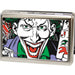 Business Card Holder - LARGE - Joker Face w Pistol CLOSE-UP FCG Metal ID Cases DC Comics   