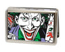Business Card Holder - LARGE - Joker Face w Pistol CLOSE-UP FCG Metal ID Cases DC Comics   