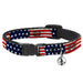 Cat Collar Breakaway - Stars & Stripes Painting Breakaway Cat Collars Buckle-Down   