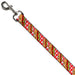 Dog Leash - Hot Dogs Buffalo Plaid White/Red Dog Leashes Buckle-Down   